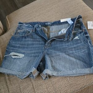 Maurices Blue Jean Shorts Distressed Summer Style